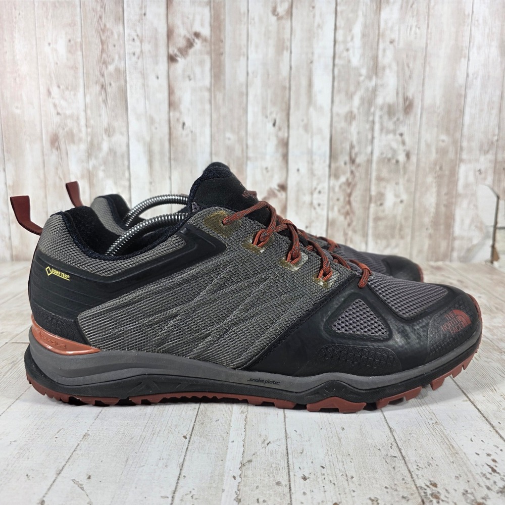 The North Face Ultra Fastpack II GTX Mens Hiking Shoes Grey Black Size 12